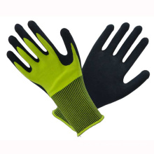 Gelbe 10t Fluoreszenz Latexbeschichtete Handschuhe